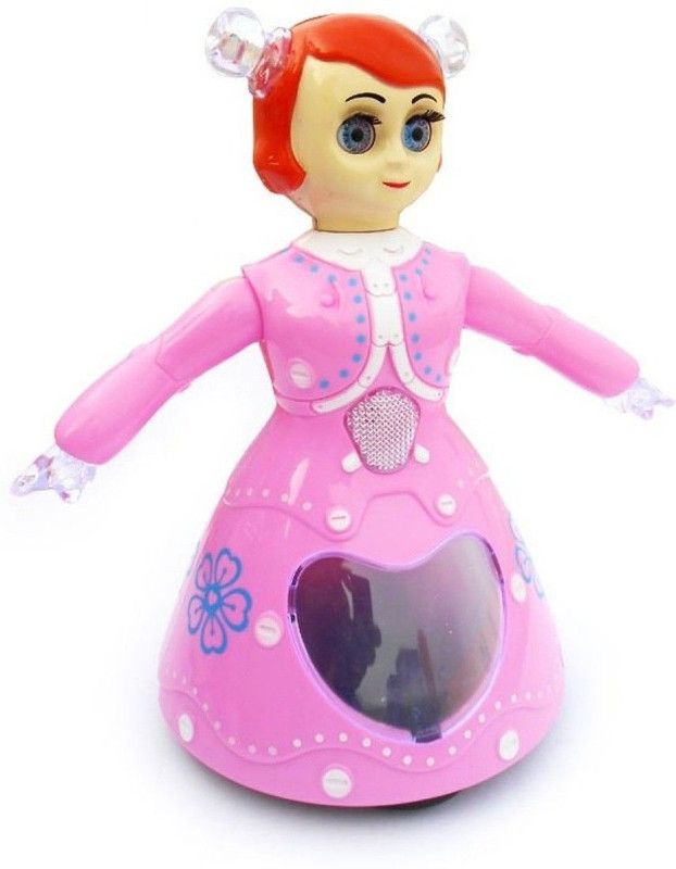 Bharat Dancing Princess Girl 3D Light Musical Doll  (Multicolor)