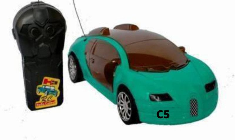 SNM97 Wireless Remote Control Fast Modern Car With 3D Light, CAR_RC_GRN5  (Green)