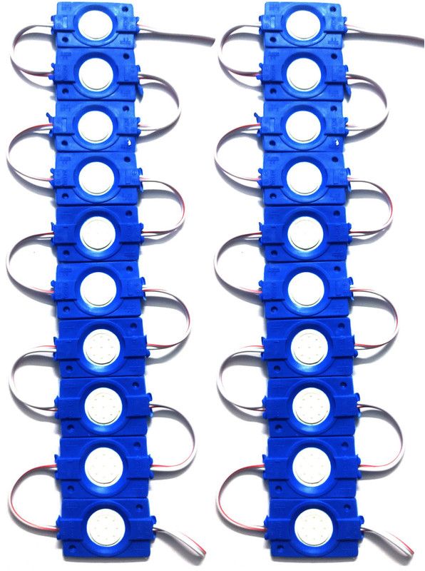 Steko Pack of 20 Pieces (BLUE) DC 12V 2.4 Watt Coin LED Module Light For Decoration Light Electronic Hobby Kit