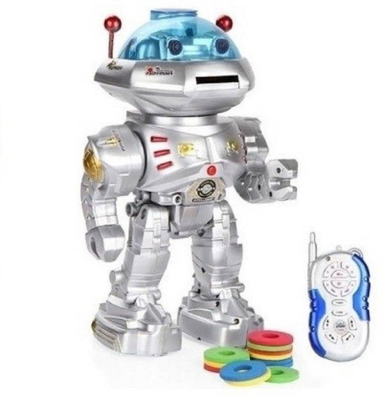 Fabofly Remote control Space Wiser Multi-function Super Robot With Disc Launcher  (White)
