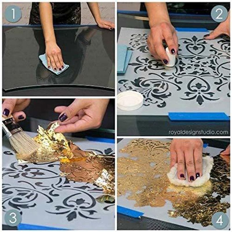 UNIQUE GOLD LEAFING STUDIO Water Based Gilding Glue Transparent Effect Adhesive for Gold Leafing
