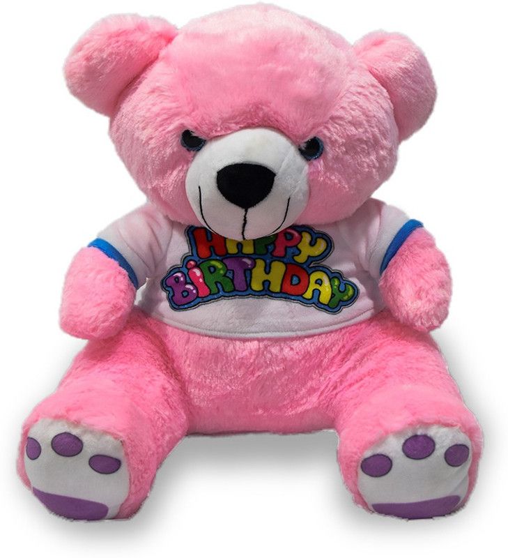 Benny N Bunny Teddy with T-shirt, Light Pink - 40 cm  (Pink)