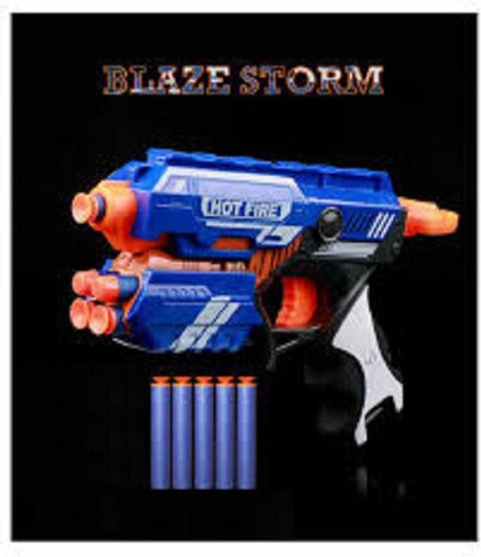 Sandiksha ArohiStore Manual Blaze Storm Gun Blaster with 10 Foam Bullets Guns & Darts  (Multicolor)