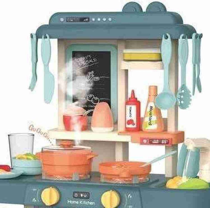 BTEMPRIRE 42 Pcs Toy Kitchen Sets Kids Kitchen Pretend Play Set Play Cooking Set