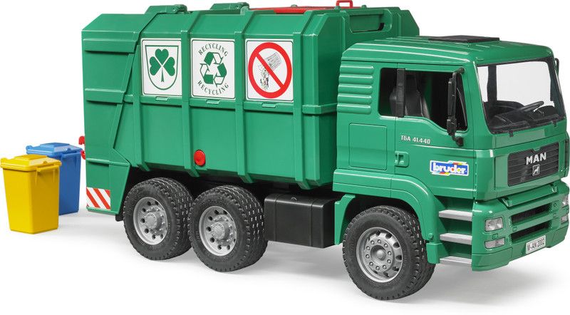 Bruder Man TGA Garbage Truck Green  (Multicolor)