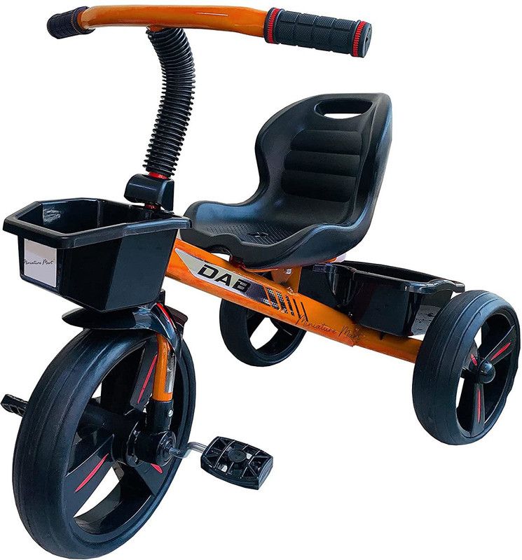 Miniature Mart 2 3 4 5 Years Kids Tricycle  (Orange)