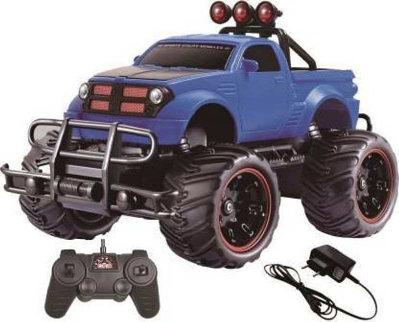 Tector 1:20 Mad Racing Cross Country Hummer Style Monster Rechargeable Remote Control Truck  (Blue)