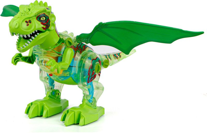 FIDDLERZ DIY Take Apart Dinosaur Smoke Spray Feature Light Sound Toys (Pack of 1)  (Multicolor)