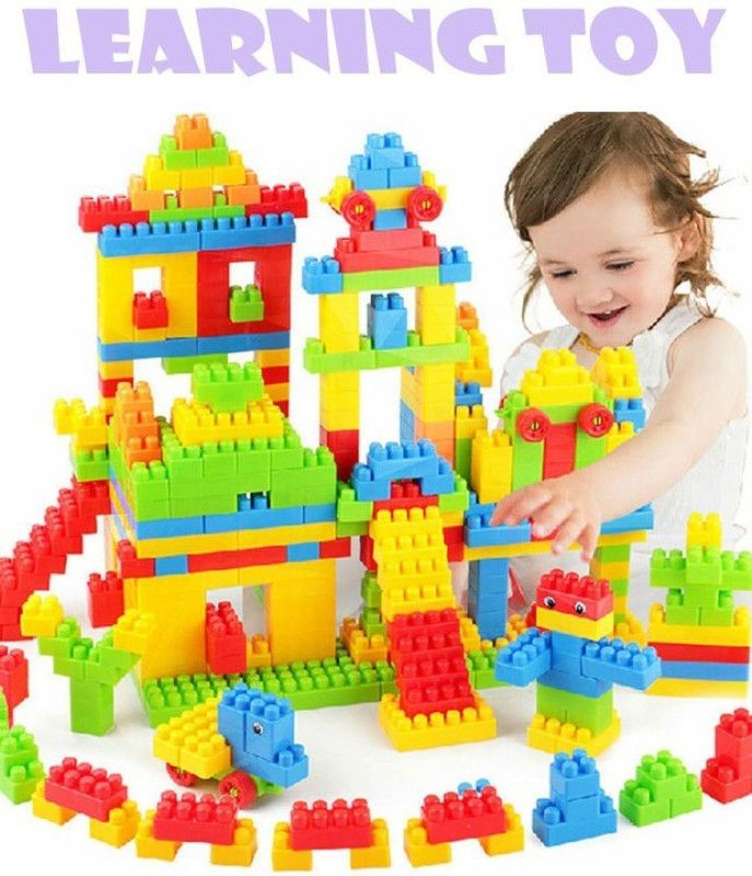 Aims Hub 130 Pcs Building Blocks,Creative /Learning Toy/Educational Toy  (Multicolor)