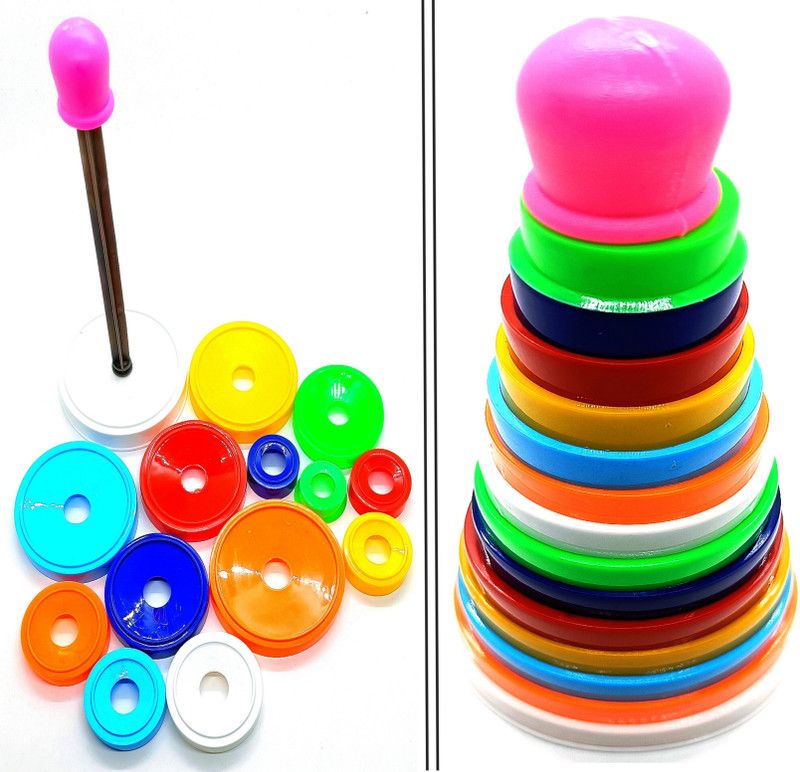 Dynamic Retail Global Stacking Rings Stacking Toys for Kids, Baby stacking Ring Toys STAK38  (Multicolor)