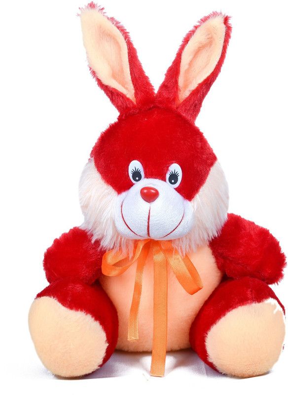 BABIQUE Soft Toys Cute Rabbit Animal soft Push Toys For Kids Birthday/Home/Car Decoration - 25 cm  (Red)