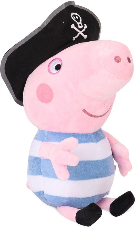 Peppa Peppa Pig Plush in Pirate Costume 30 cm - 30 cm  (Multicolor)