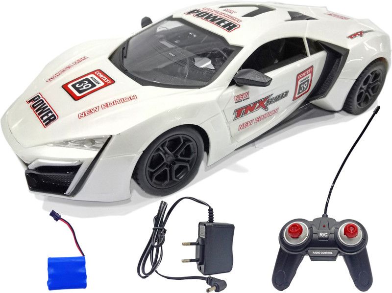 Miss & Chief Racing Lykan 1:16 scale 4 Channel RC Rechargeable Car  (White)
