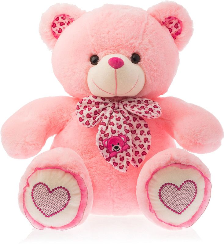 Dimpy Stuff Dimpy Bear W/Scarf- Pink - 48 cm  (Red)