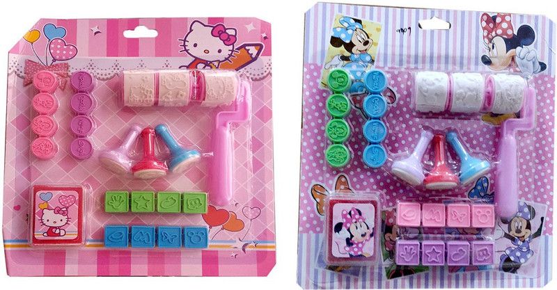 Shoppernation Fancy Kids Stamp Roller Set Return Gift (Pack of 2)