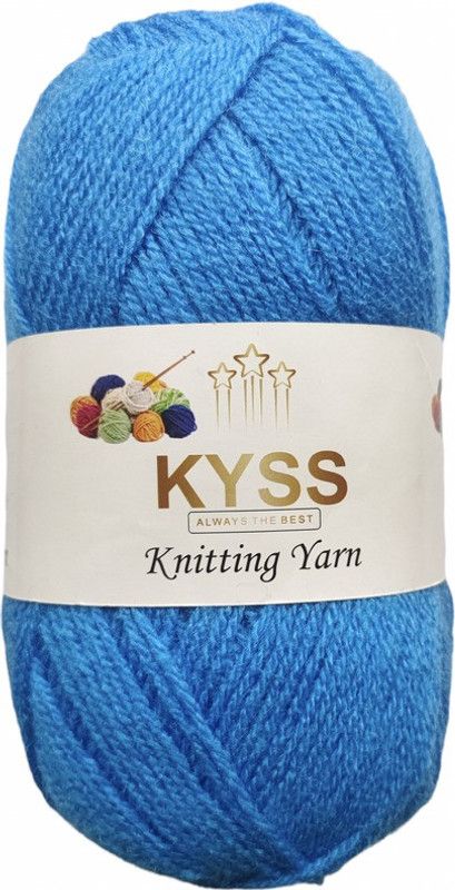 KYSS BlueBell 300 GM (1 BALL, 100 GM EACH)Wool Ball Hand Knitting Wool, Shade No-79
