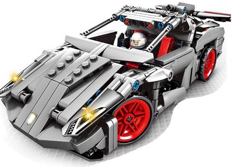 TMG Sembo Techinque Race Car Toys Blocks No.701400 369pcs  (Black)
