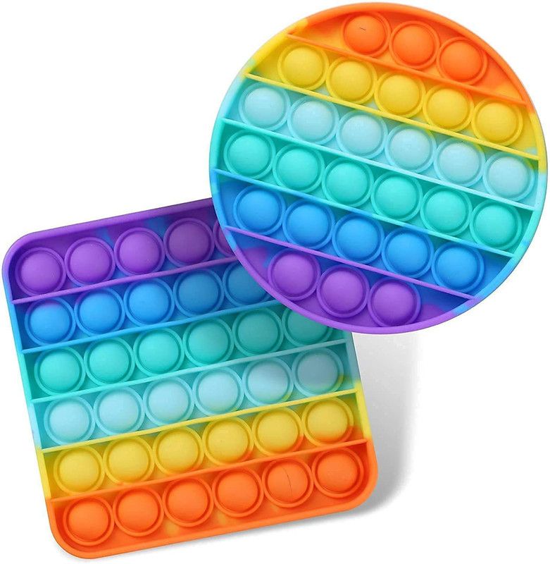 GREST Push Pop it Fidget Game, Bubble Sensory ( Square & Round )  (Multicolor)
