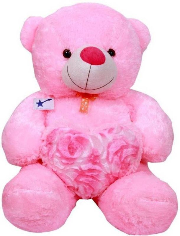 Vaishno 2 Feet Soft Lovable Hugable Cute Rose Teddy Bear For Someone Special - 60 cm  (Pink)