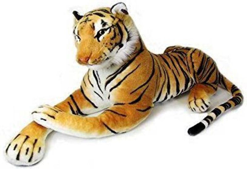 VRV Multicolour Tiger Soft Toy - 25 cm  (Multicolour)