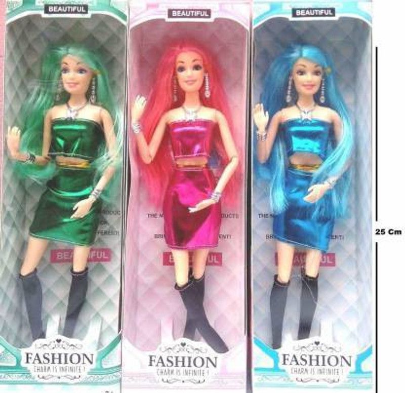ADR PLAYZONE 3 pcs of Girls Look Durable Fashion Doll Hand & Legs Movable Doll Toy for Kids  (Multicolor)