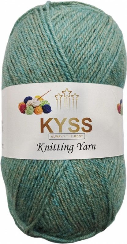 KYSS BlueBell 500 GM (1 BALL, 100 GM EACH)Wool Ball Hand Knitting Wool, Shade No-87