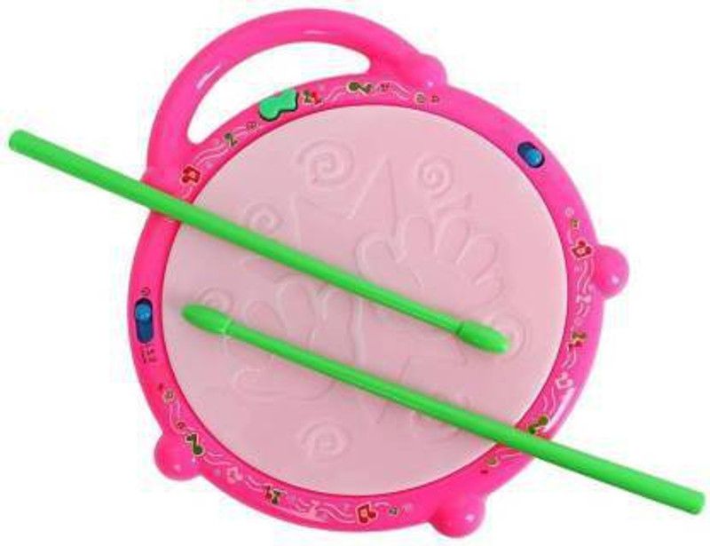 JASS COLLECTION Flash Drum Set With Music and Lights Electronic Touch Flash Visual 3d Lights with 3 game mode & Dynamic Music Toy For Kids  (Multicolor)