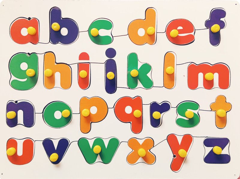 FireFlies Premium Quality Wooden Small Alphabet Puzzle Board for kids (Pack of 1 Pc)  (26 Pieces)