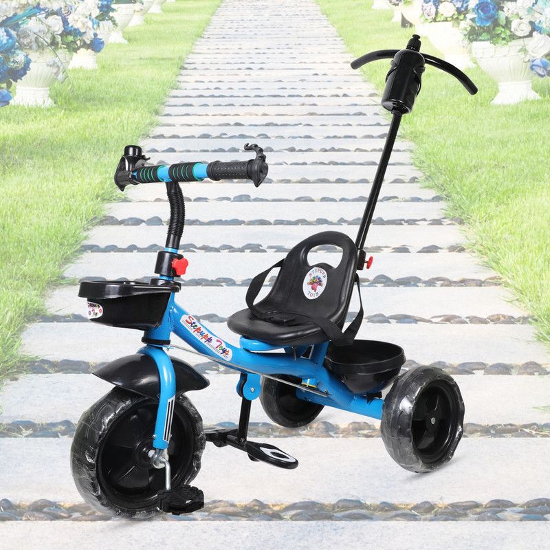 evohome Kids|Baby Trike|Tricycle with Safety Guard for Kids|Boys|Girls Age 2 to 5 Years PATH LIGHT BLUE EV HANDLE Tricycle  (Blue)