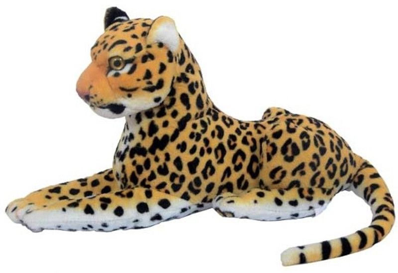 Deals India Giant Brown Leopard Animal - 40 cm  (Brown)