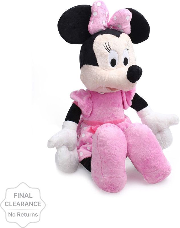DISNEY Plush - Minnie Flopsies 14 inches Non Electric Soft Toy - 35 cm  (Multicolor)