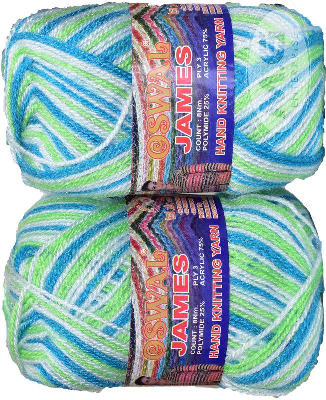 KNIT KING James Knitting Yarn Wool, Parrot Teal Ball 400 gm Best Used with Knitting Needles, Crochet Needles Wool Yarn for Knitting