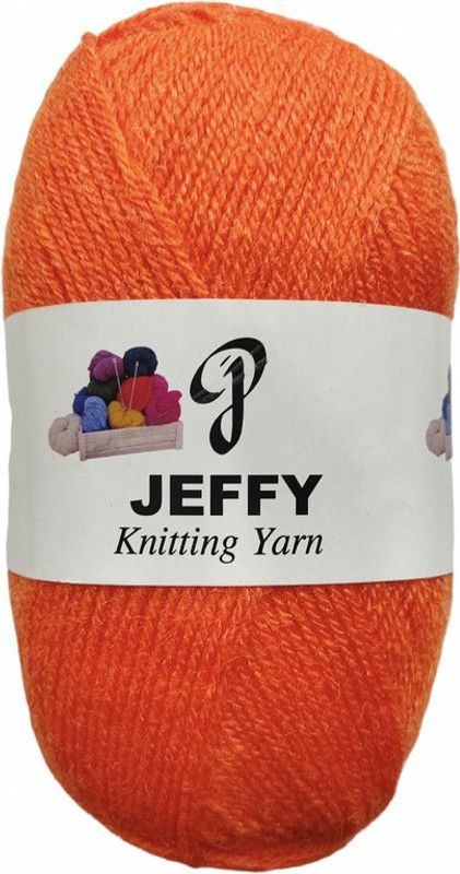 JEFFY BlueBell 400 GM (1 BALL, 100 GM EACH)Wool Ball Hand Knitting Wool, Shade No-65