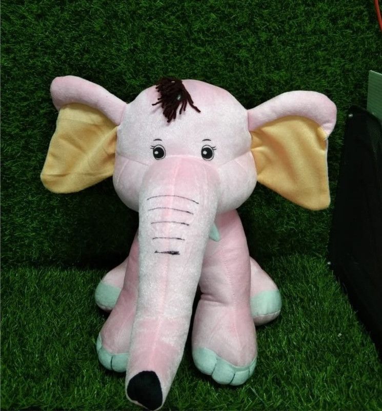 KedarKantha Elephant Stuffed Soft Toy for Kids Lovable Huggable Perfect Present - 26 cm  (Purple)
