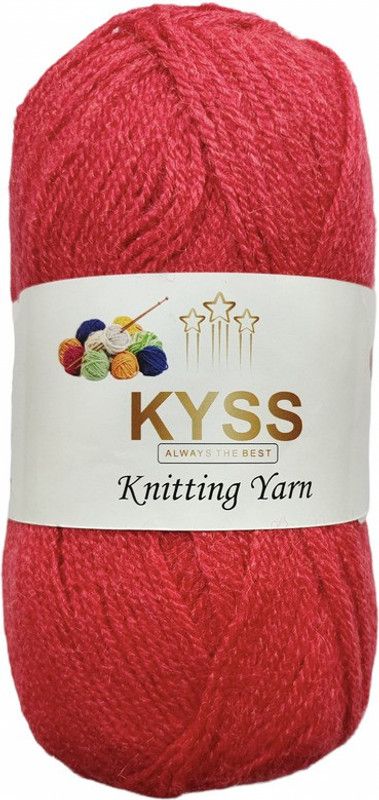 KYSS BlueBell 400 GM (1 BALL, 100 GM EACH)Wool Ball Hand Knitting Wool, Shade No-24
