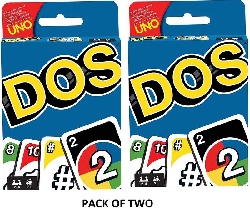 JUBLYN Dos Card Game Exciting Card Game for Family  (Multicolor)