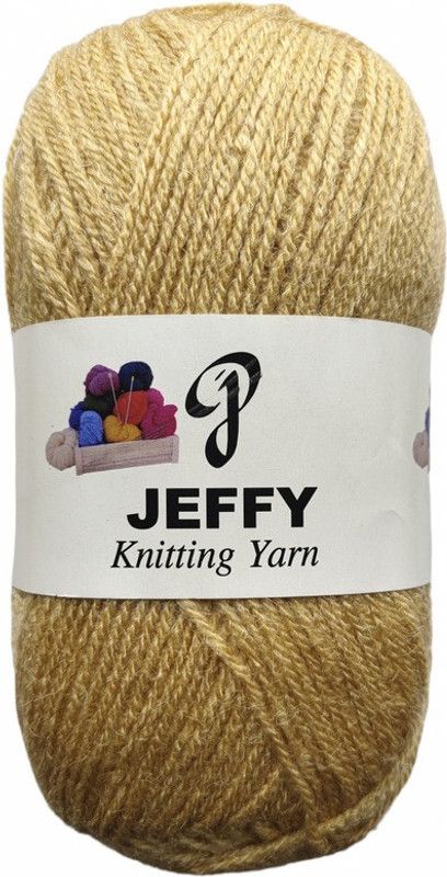 JEFFY BlueBell 500 GM (1 BALL, 100 GM EACH)Wool Ball Hand Knitting Wool, Shade No-79