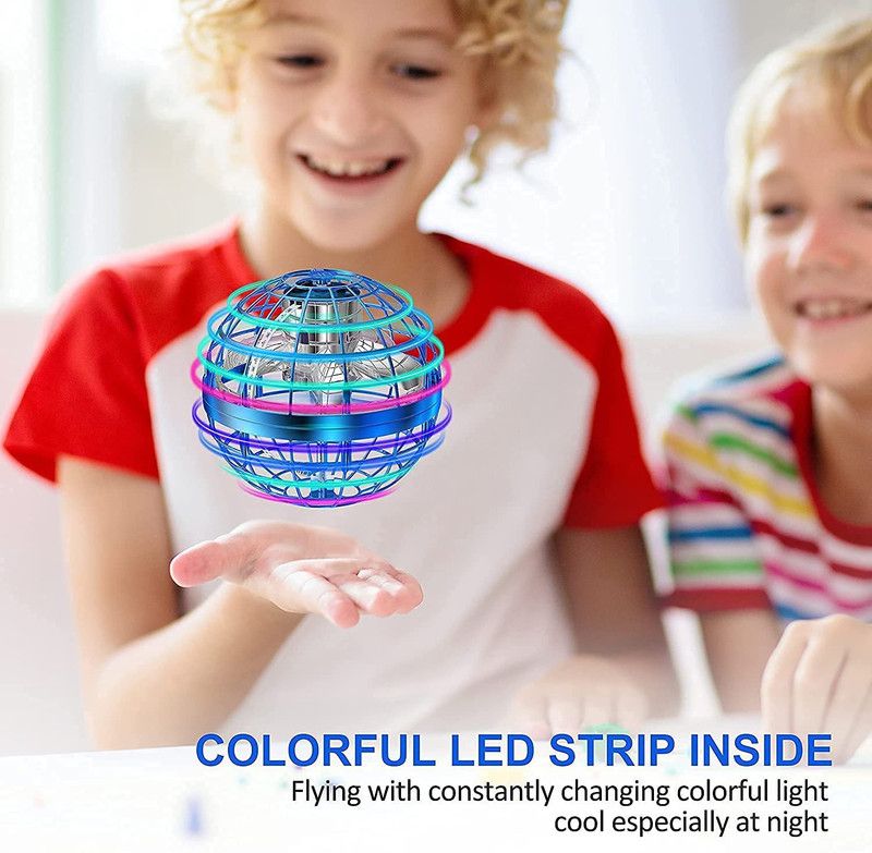 zhirk Flying Ball Toys, Flying Orb Ball Boomerang Mini Pro Spinner Blastoise Toys for Boys Girls Kids Adult Indoor Outdoor, USB Rechargeable Built-in RGB Lights 360°Rotating Magic Controller  (Multicolor)