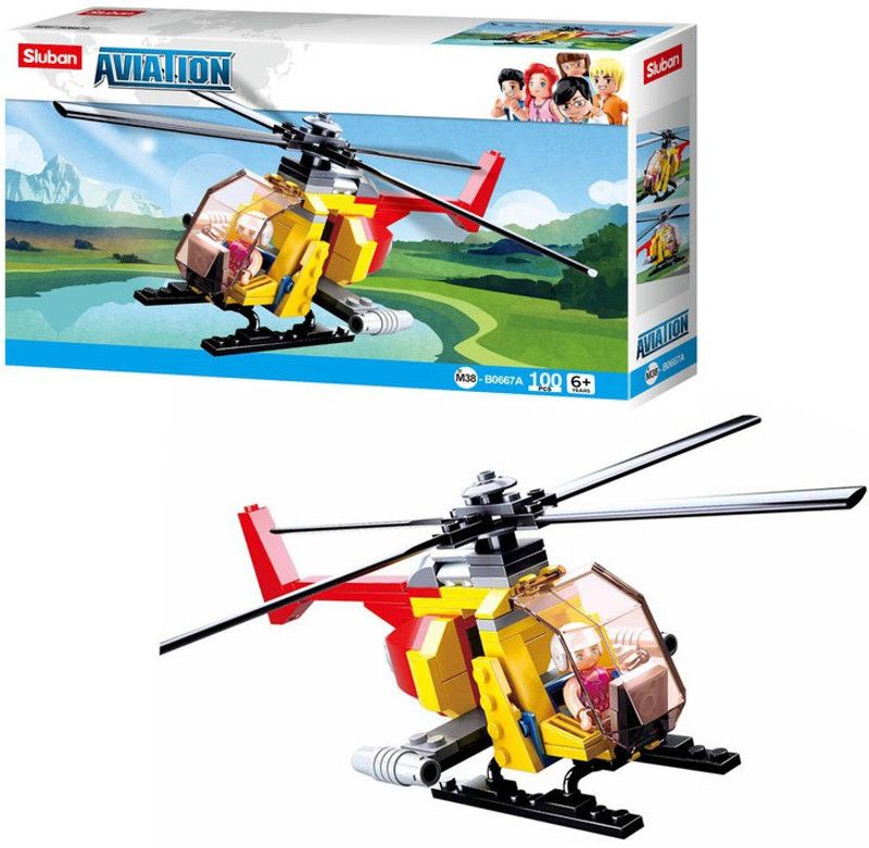 Sluban Helicopter  (Multicolor)