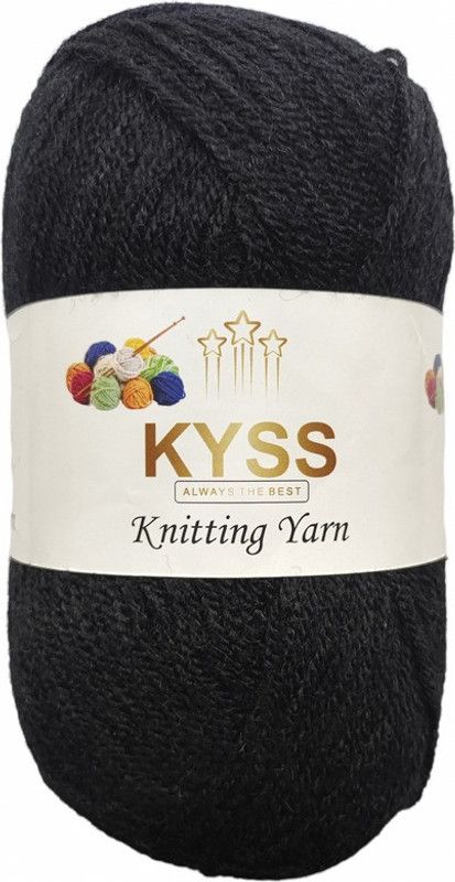 KYSS BlueBell 400 GM (1 BALL, 100 GM EACH)Wool Ball Hand Knitting Wool, Shade No-33
