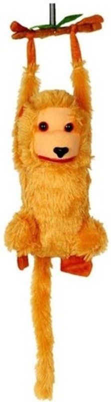 Ansh Soft Toy Hanging Monkey Brown Color - 20 cm  (Brown)