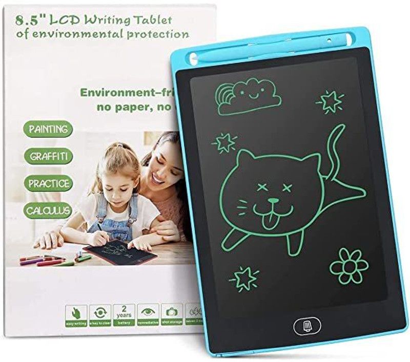 Calipso LCD Writing Pad for kids one button delete  (Multicolor)