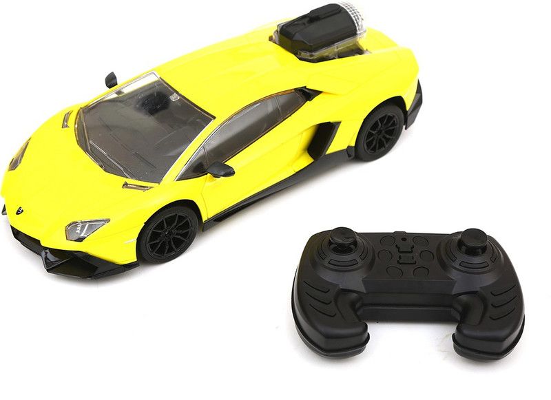 arrowcraft Super Car Lamborghini Remote Control RC Car - 2.4 GHz with Sound & Lighting Effects for Kids & Adults  (Yellow)