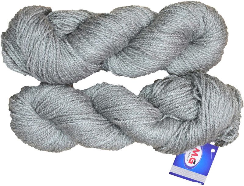 KNIT KING Popeye Steel Grey (200 gm) Wool Hank Hand knitting wool / Art Craft soft fingering crochet hook yarn, needle knitting yarn thread dyed