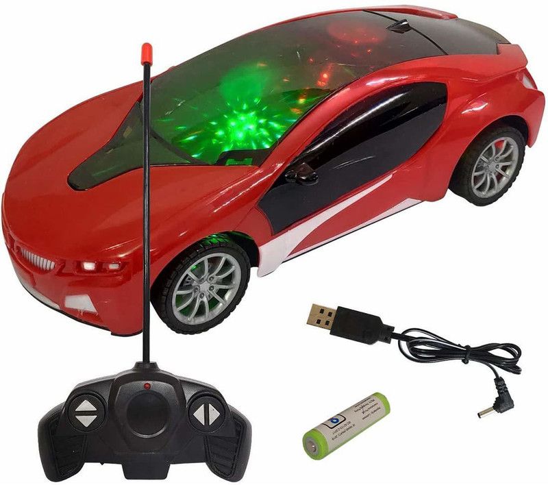 Wembley Toys 1.22 Scale 24Mhz Remote Control with LED Light Super High Speed Racing Car with Stylish Looks & Modern Design,RC Vehicle Toy for Kids  (Red)
