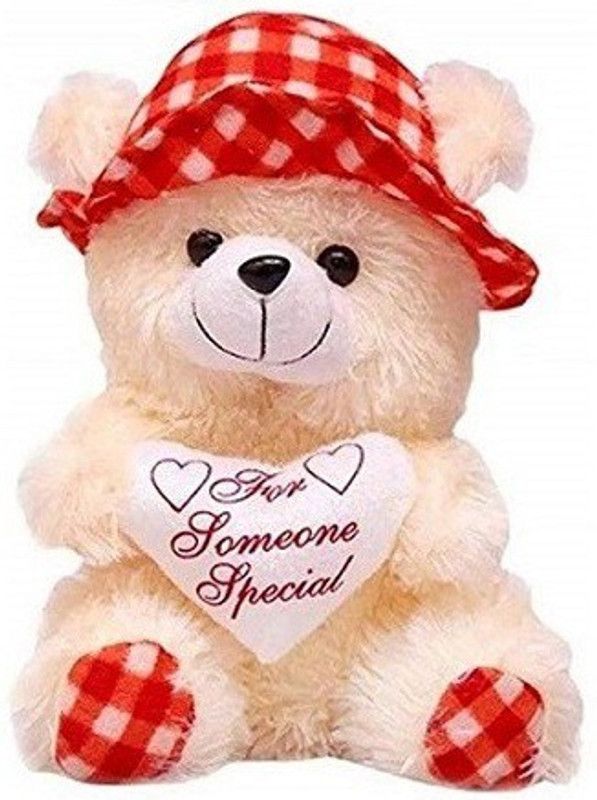 Kashish gift gallery Soft toy butter red check (25-30) - 30 cm  (Multicolor)