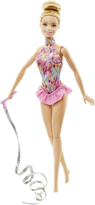 BARBIE Ribbion Gymnast Doll DKJ17  (Multicolor)