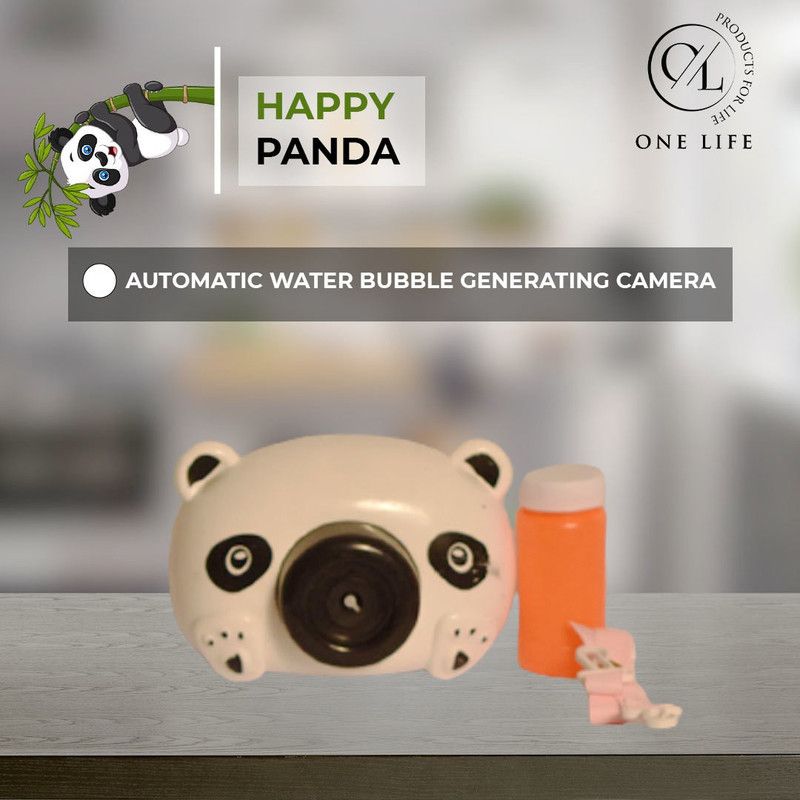 OneLife Bubble Automatic Music Camera Style |Automatic Bubble Blower for Kids Boys Girls Baby Toddlers | Fun Baby Bath Bubble Toy | Indoor and Outdoor Toddler Games  (White, Black)