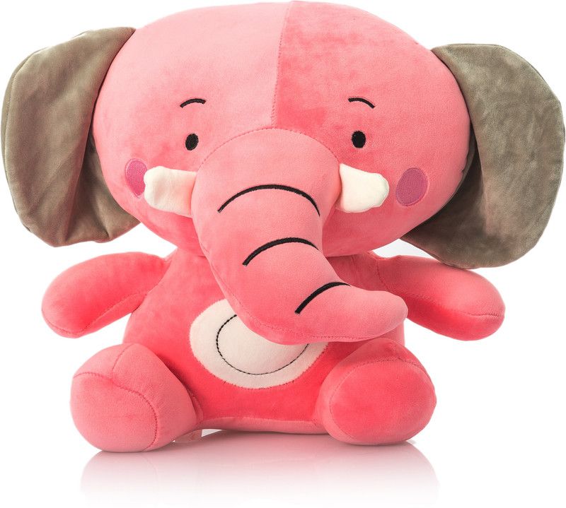 Dimpy Stuff Super Soft Elephant - 45 cm  (Pink)