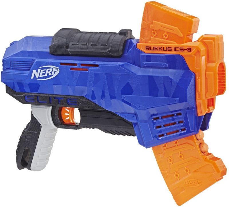 Nerf N-Strike Elite Rukkus ICS-8 Guns & Darts  (Multicolor)